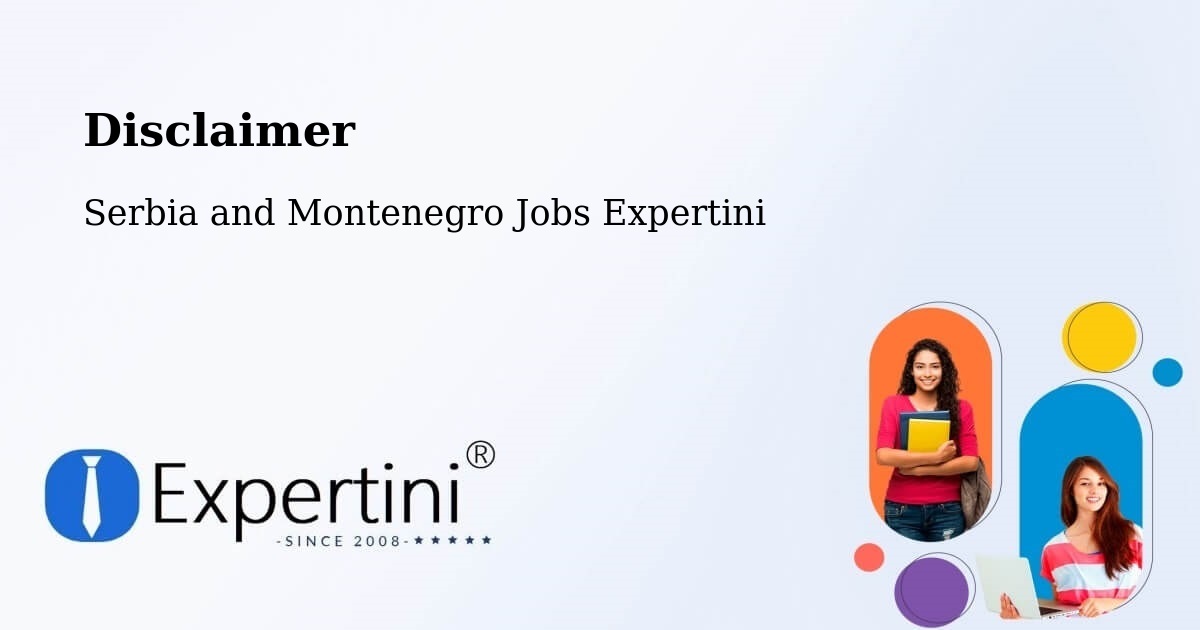 Disclaimer – Wendover - Serbia and Montenegro Jobs Expertini